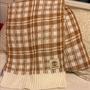 Timberland Scarf Buffalo Plaid Beige FabFitFun